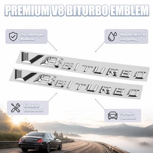 2pcs biturbo schriftzug - biturbo,