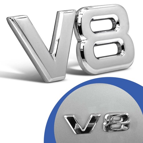 Emblem zeichen chrom - v8,