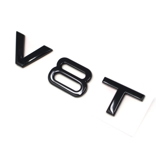 V8t schwarz glanz schriftzug - v8t,