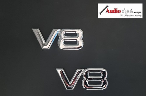 Emblem chrom schriftzug 3d - v8,