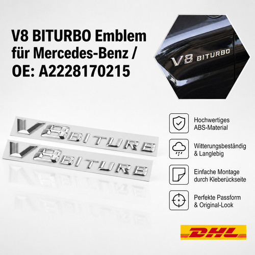 2pcs biturbo kofferraum - 2pcs, v8