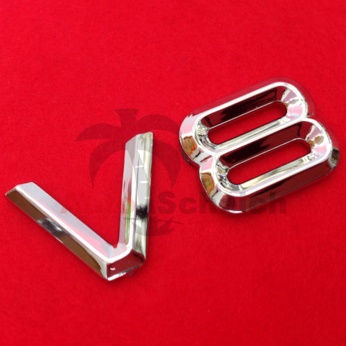 Emblem zeichen chrom - v8,