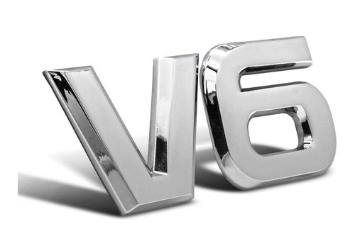 Emblem chrom schriftzug - v6,